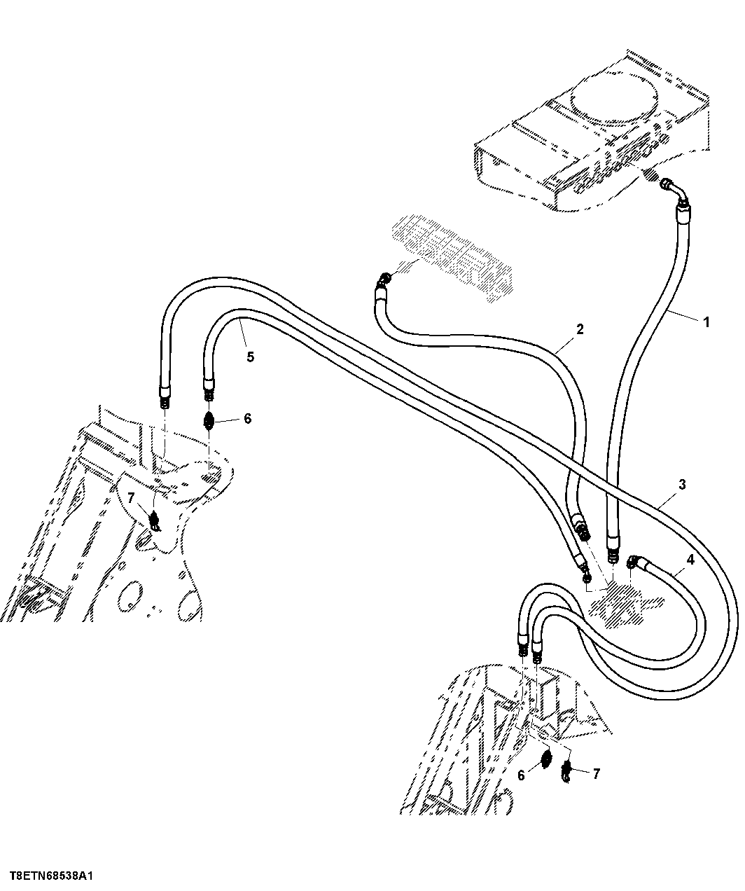 Lines GP, Scroll Inner, Pump to Valve, Option 0501, Wheel