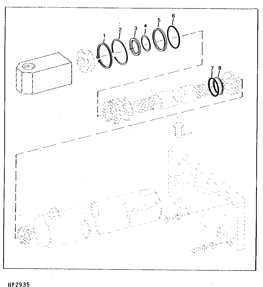 KIT, UNLOADING AUGER SWING HYDRAULIC CYLINDER (621226 - )