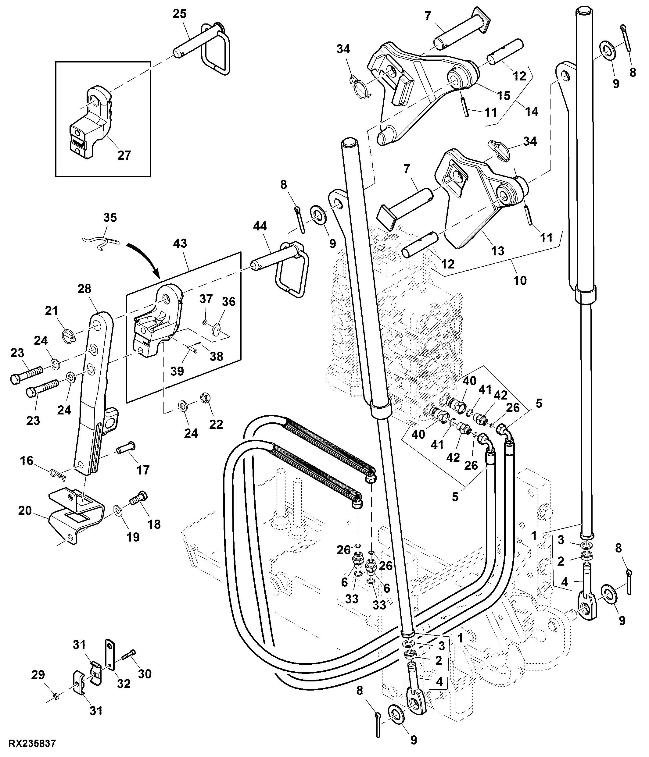 Hitch, Pickup, Stabilizer, Category III, Drawbar, (2/2) (008904 - )