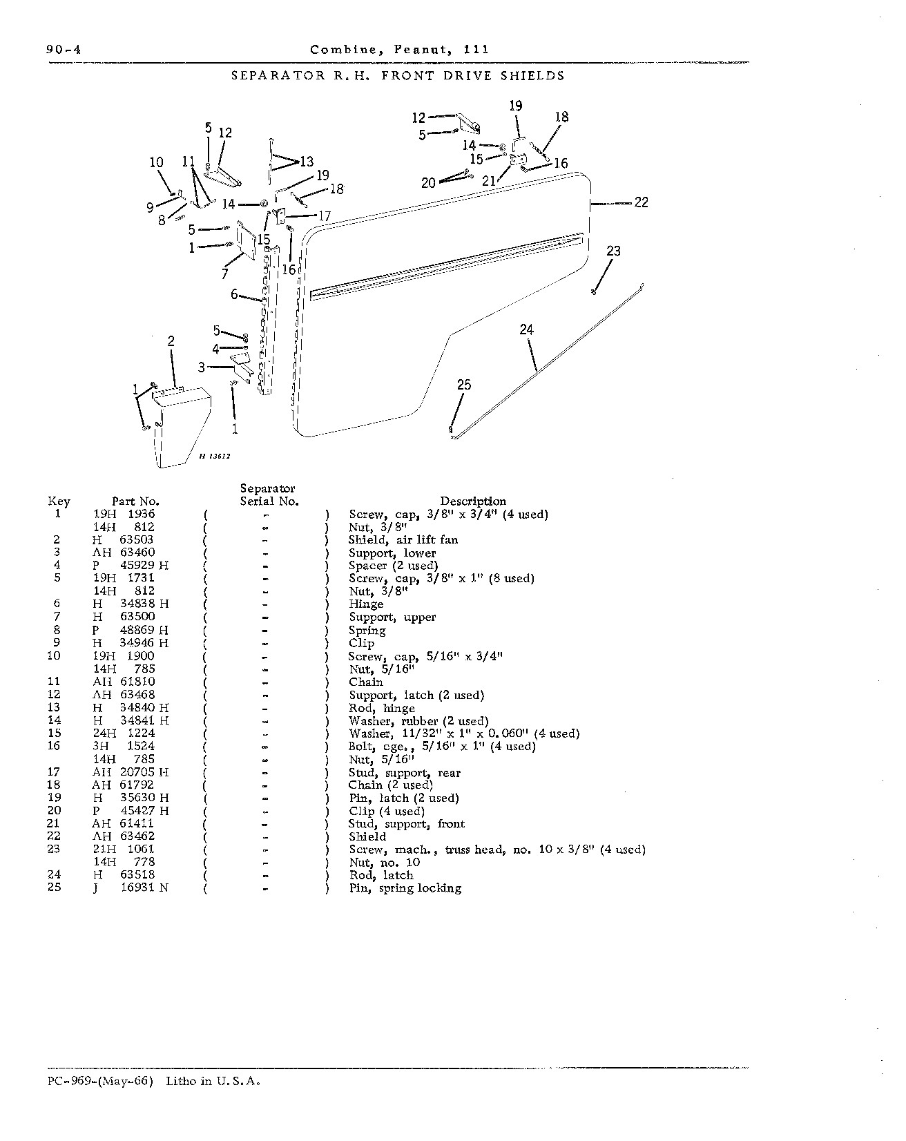 Separator: Drive shield, R.H. front