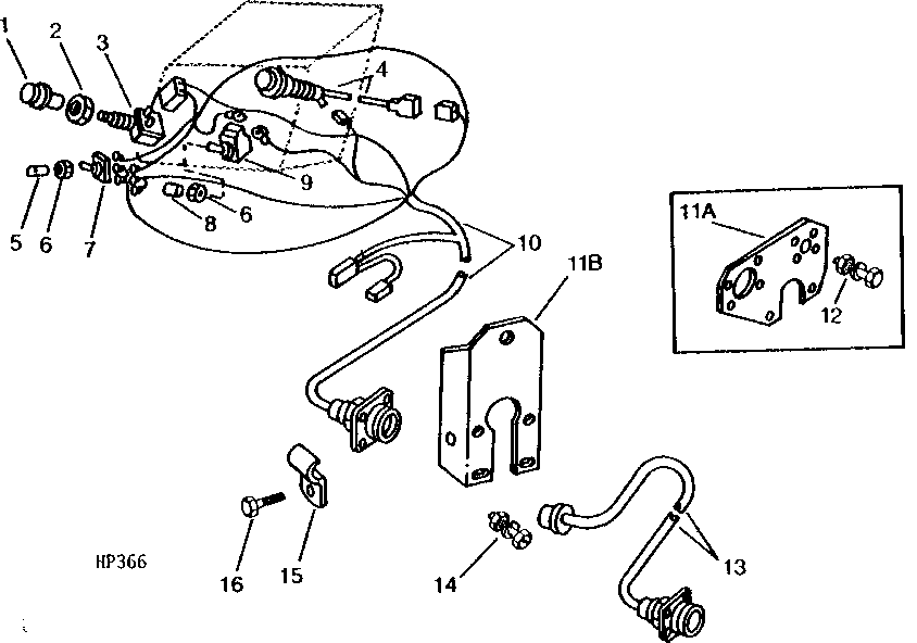 SWITCHES, WARNING LIGHT, AND WIRING HARNESS