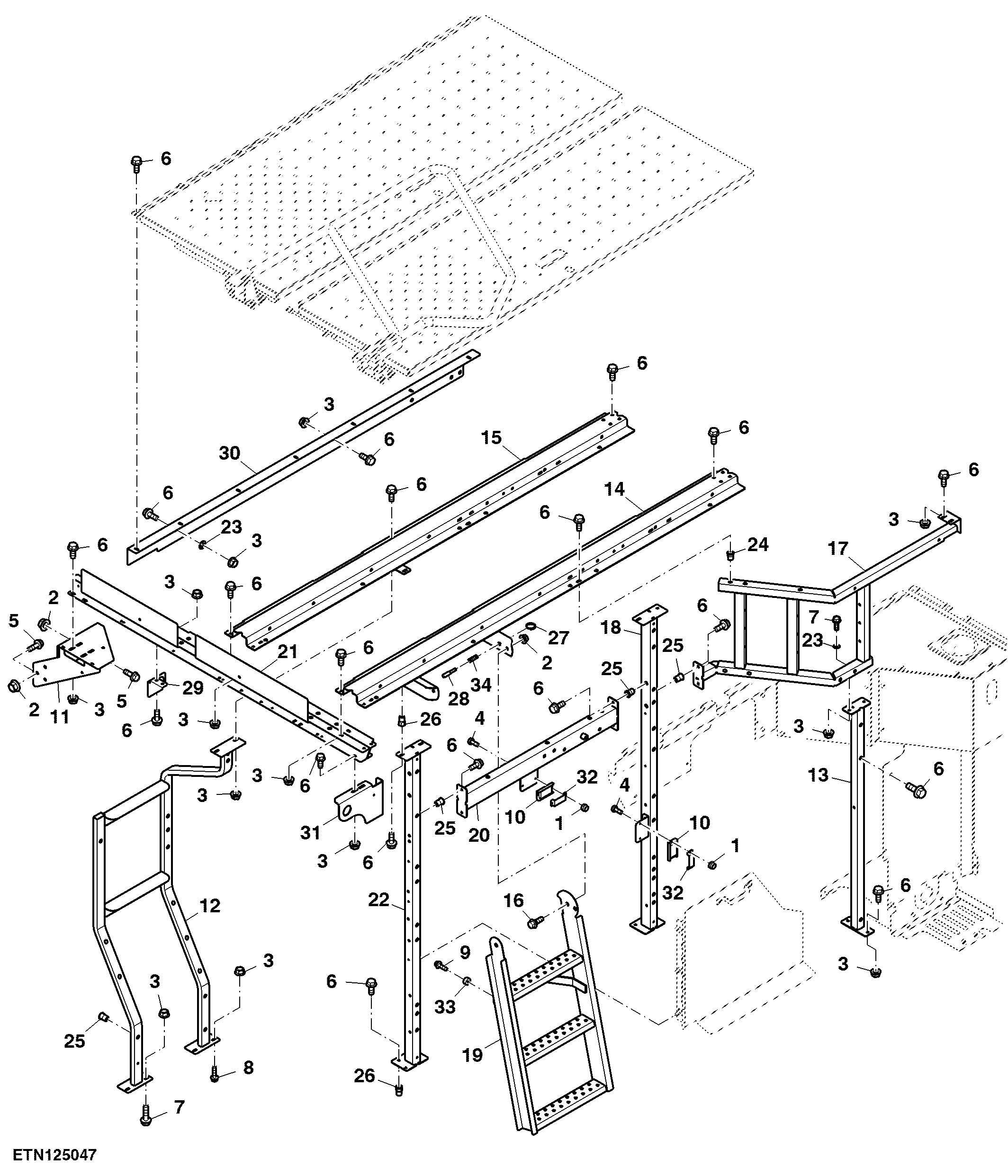 Engine Covers, Support Structure (775001 - )