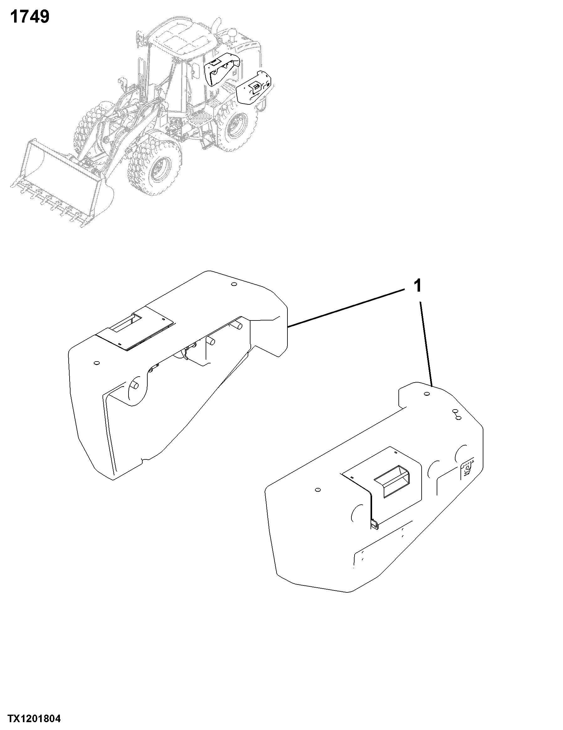 1749 Chassis Weights