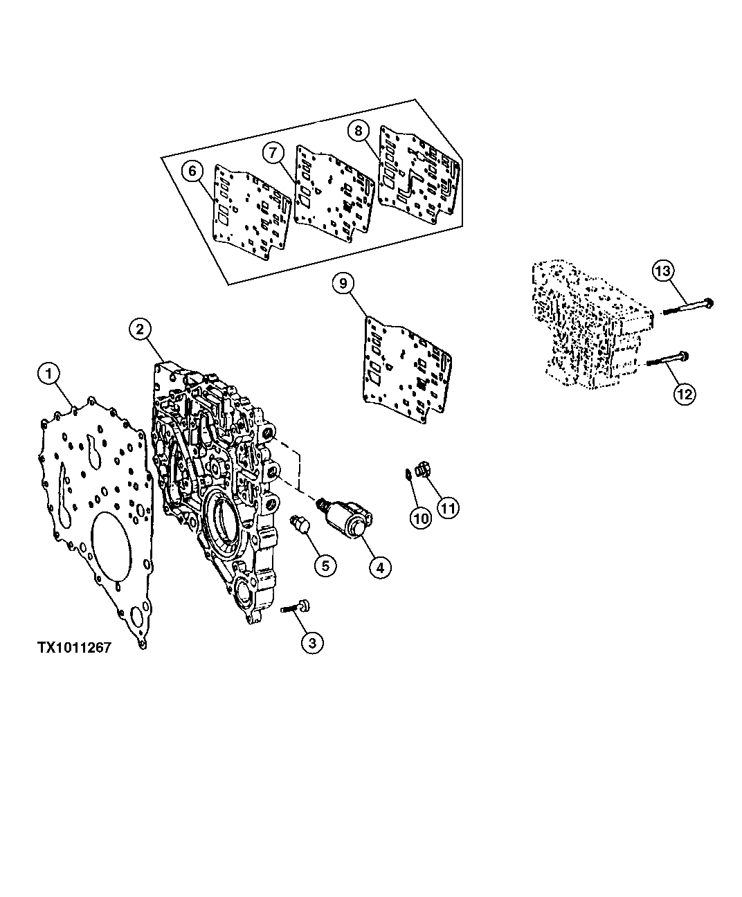 Transmission Intermediate Plate and Gaskets