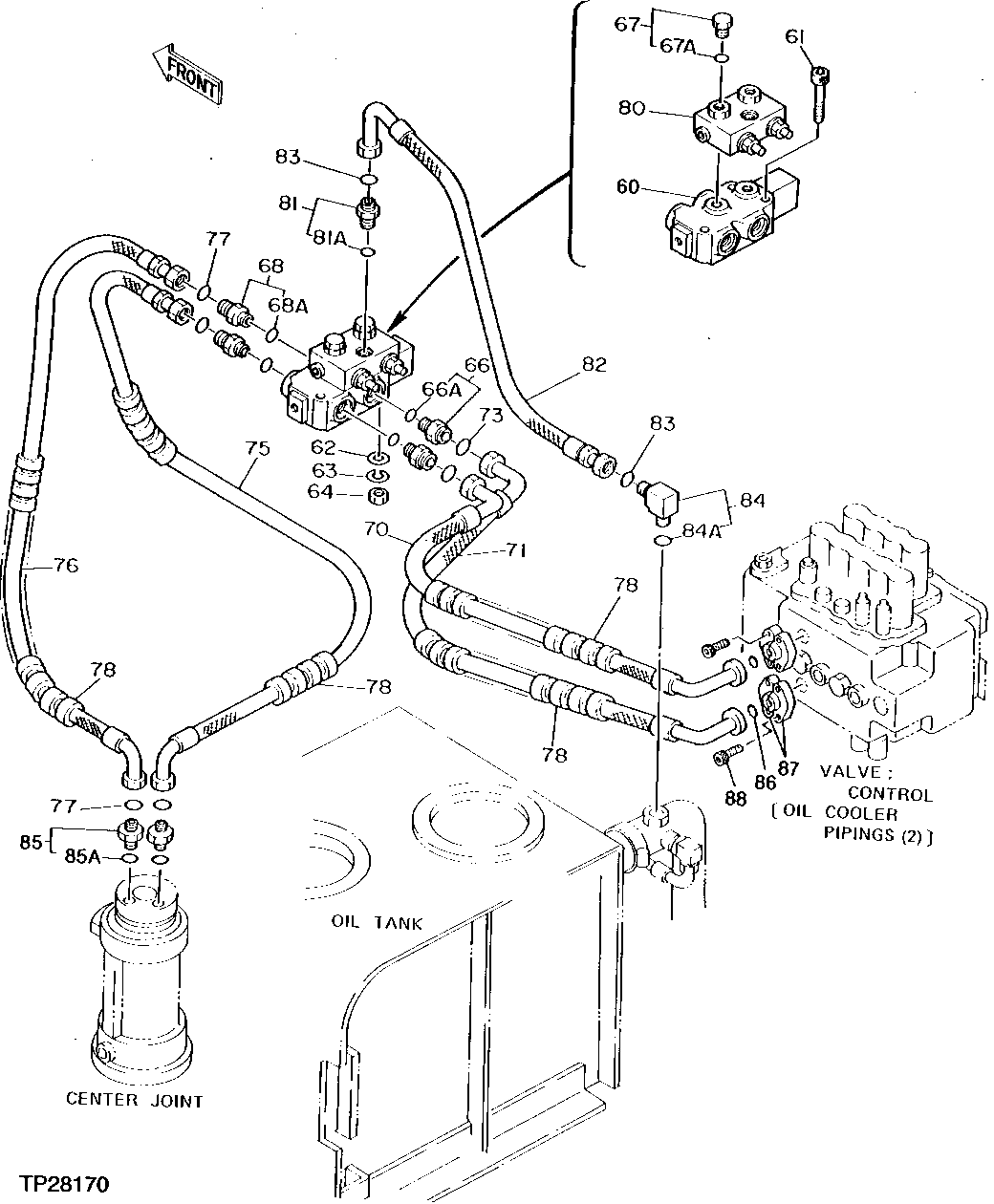 AUXILIARY FUNCTION HYDRAULIC HOSES AND LINES