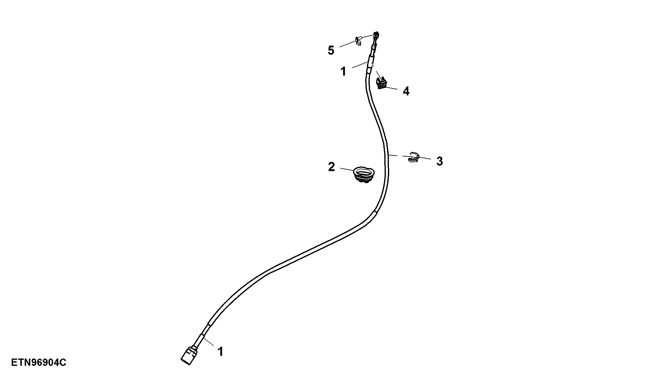 Cable, Multi-Function Lever, Mechanical SCV
