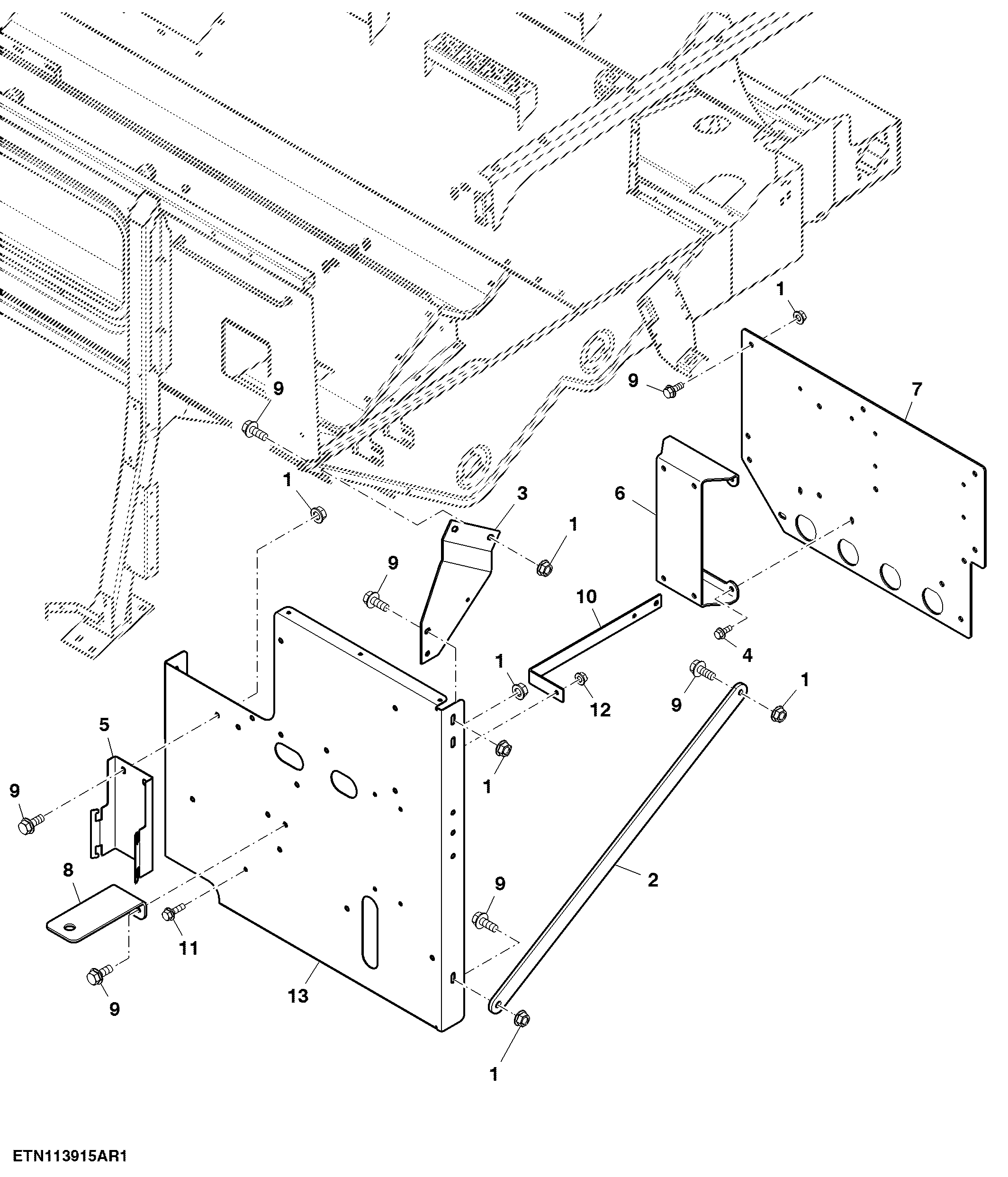 Grain Tank Electrical Components Mounting Brackets, High Unloading Rate
