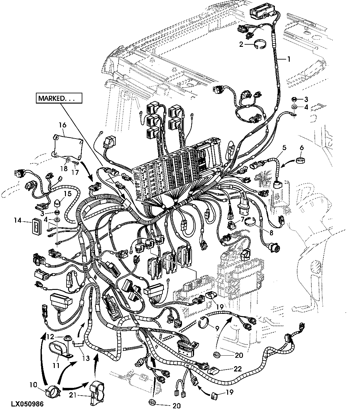 CAB WIRING HARNESS WITH POWRQUAD PLUS / AUTOQUAD PLUS