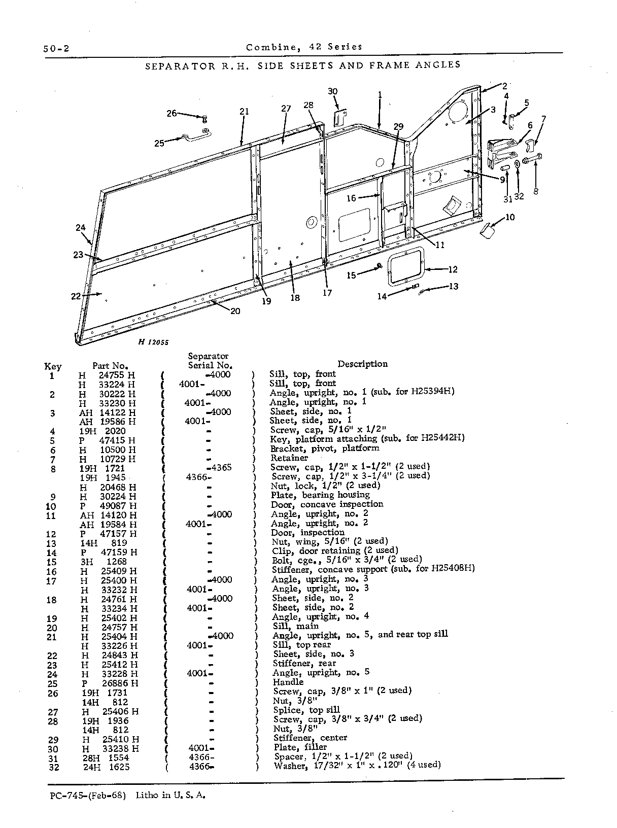 Separator side sheets