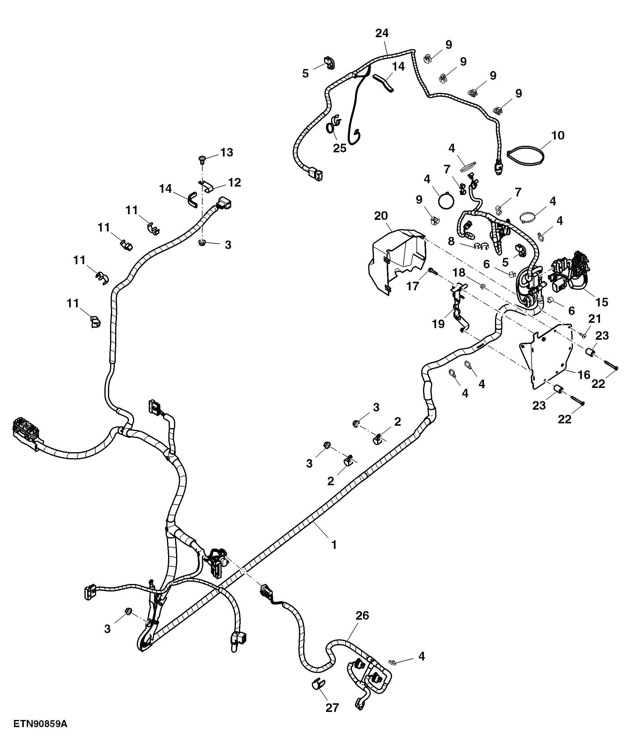 Wiring Harness, Chassis, Engine Application
