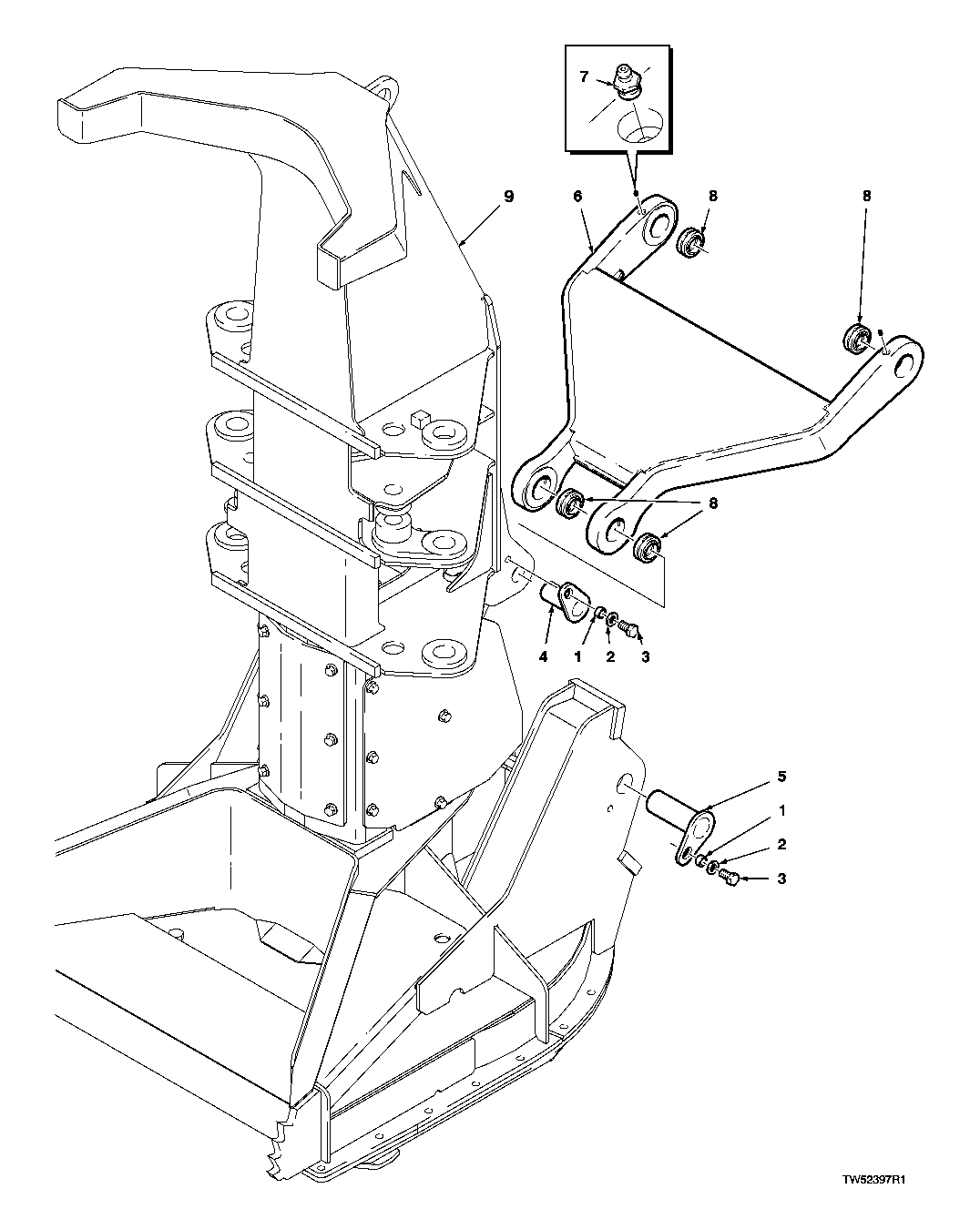 MOUNTING PINS - TIMBERJACK/JOHN DEERE ( -007071)
