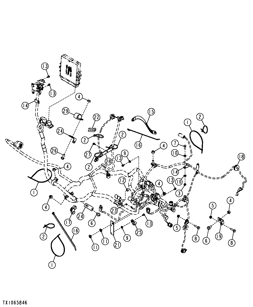 Engine Harness Hardware (Engine 4045HT054, 4045HL287)