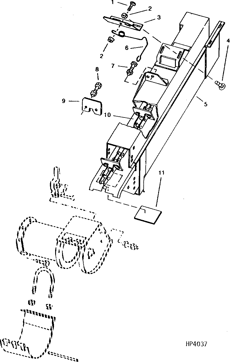 LOWER CLEAN GRAIN ELEVATOR AND CONVEYOR CHAIN