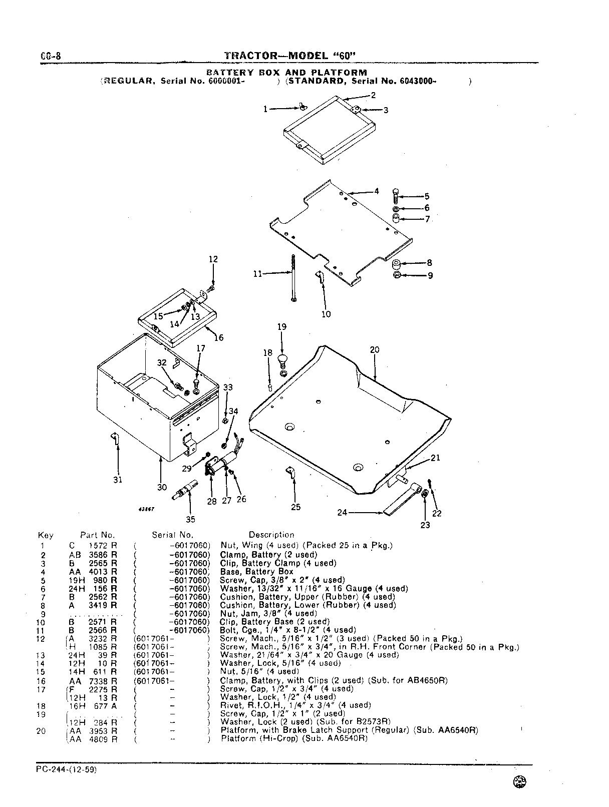 Section 60-Drawbar and Seat (Continued)