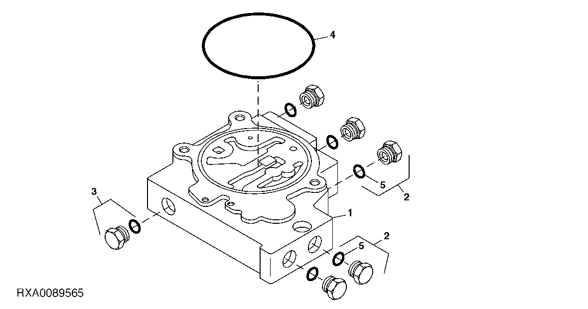 Selective Control Valve Manifold, W/O Hitch ( - 039999)