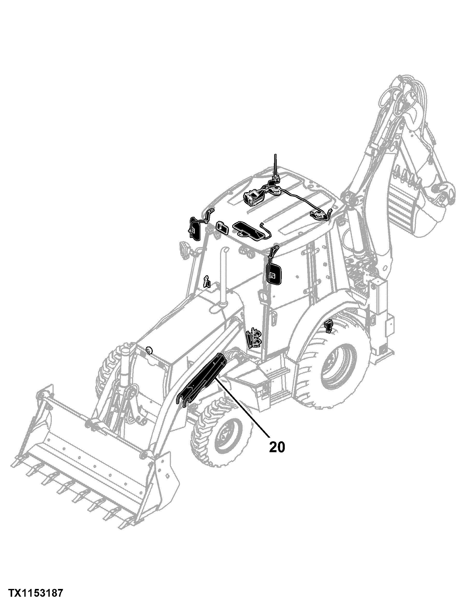 325SK Backhoe Loader (PIN: 1T0325SK_ _C235589 - C256253)(Engine 4045TT096)