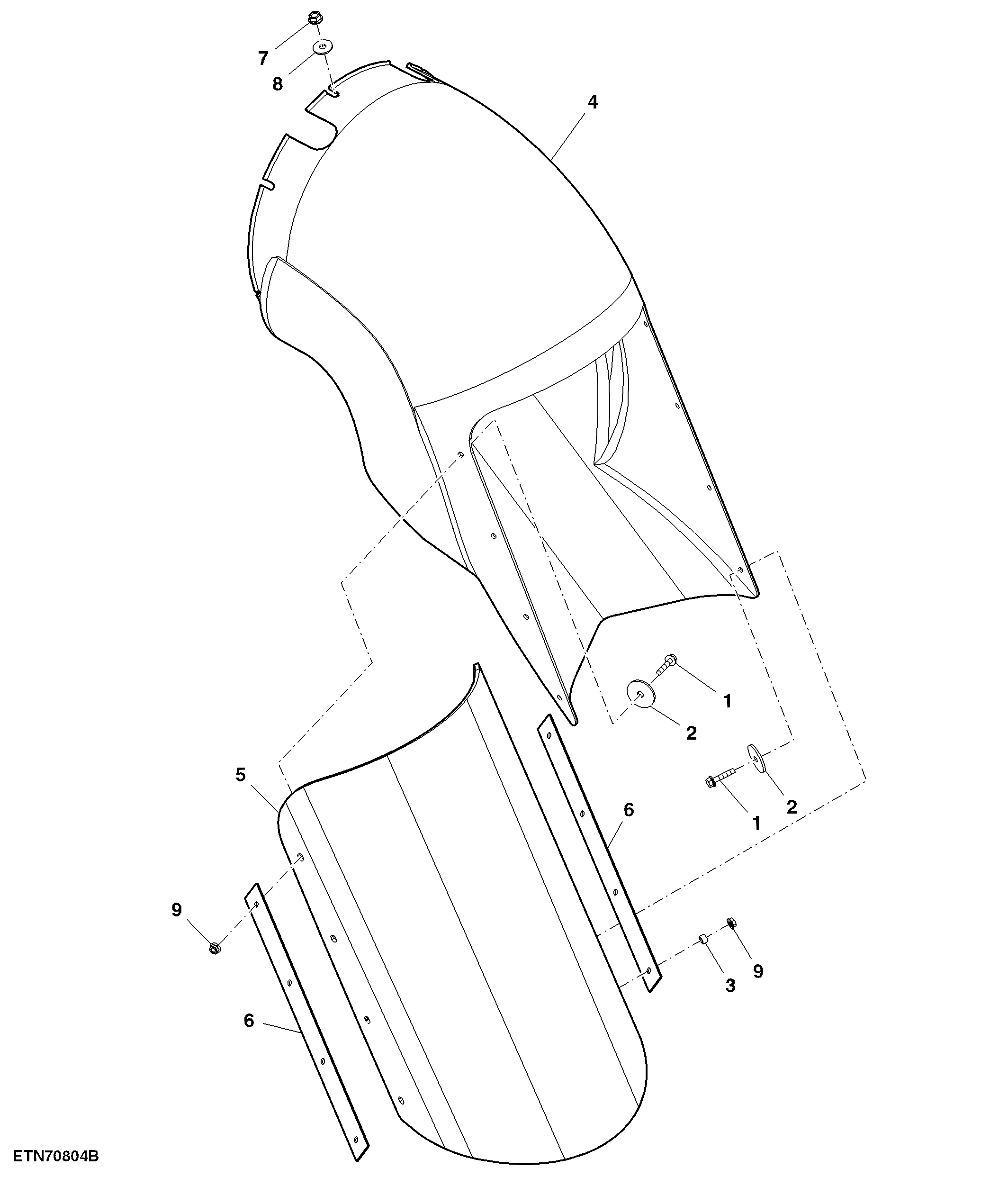 Unloading Auger Boot, Regular Unloading Rate, Export, 1.9 and 2.2 bps ( - 775000)