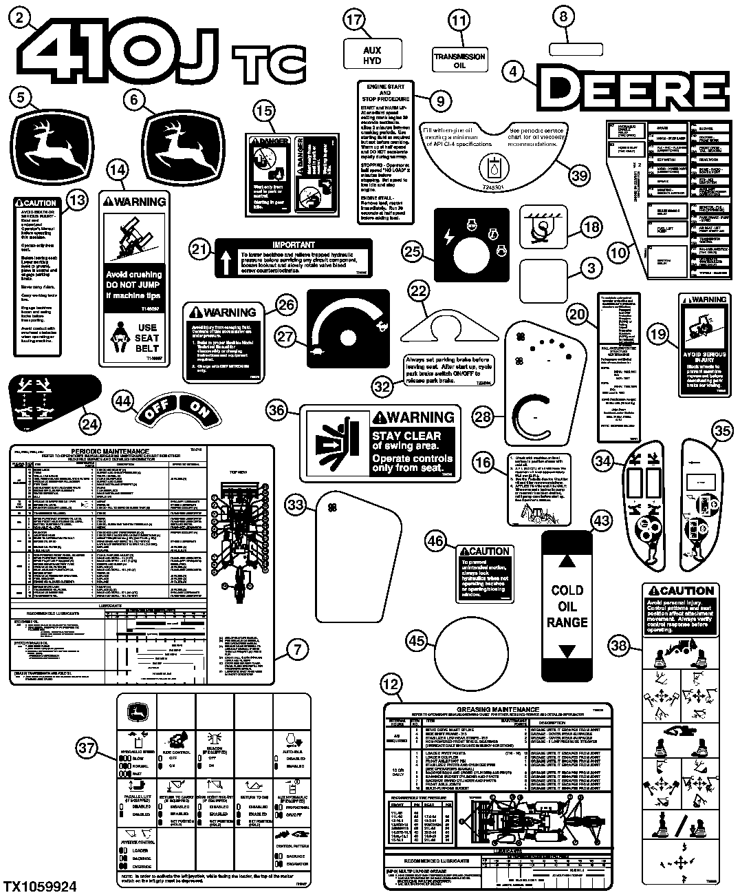 Trademarks and Labels, English (Engine 4045HT054, 4045HL288)