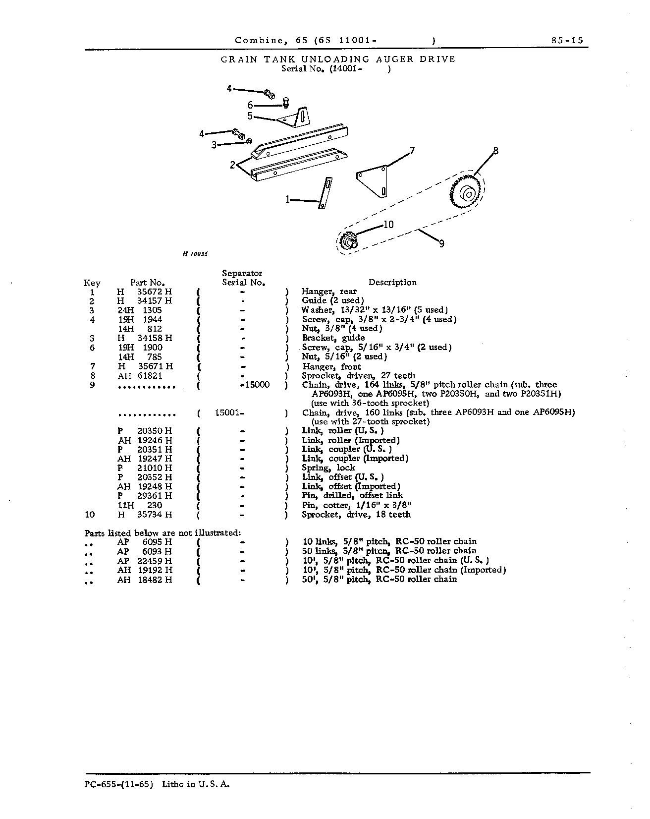 Drive Belts, Chains and Tighteners (Continued)