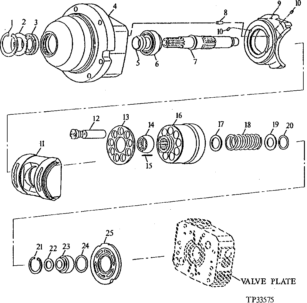 PROPEL MOTOR HOUSING, DRIVE SHAFT AND CRADLE