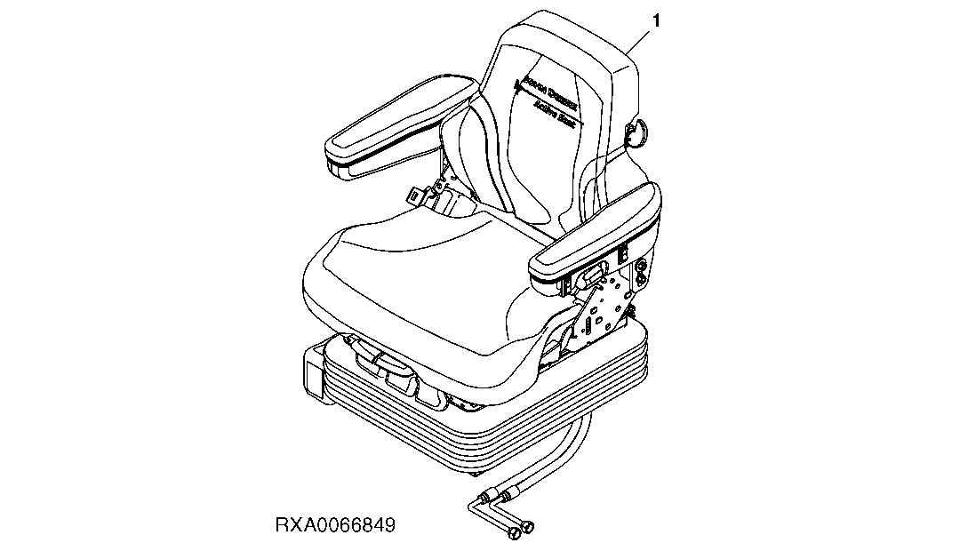 Seat W/ Active Suspension (LH/ RH Flip Up Armrest)