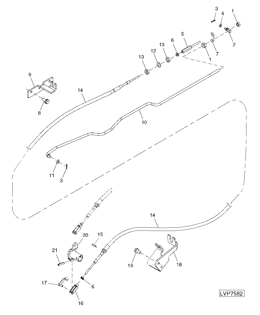 ACCELERATOR CONTROL LINKAGE (STRADDLE MOUNT)