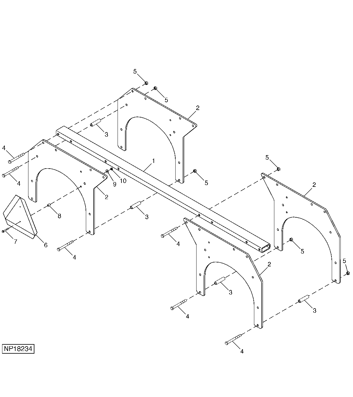 Rolling Basket Truss - 16 Row With AA Hitch (2001 - )