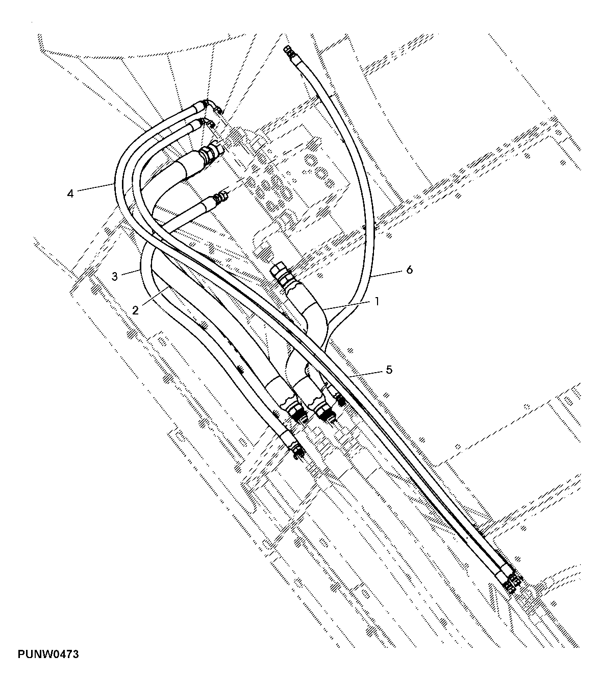 Lines - Elevator - Extension - Frame To Valve