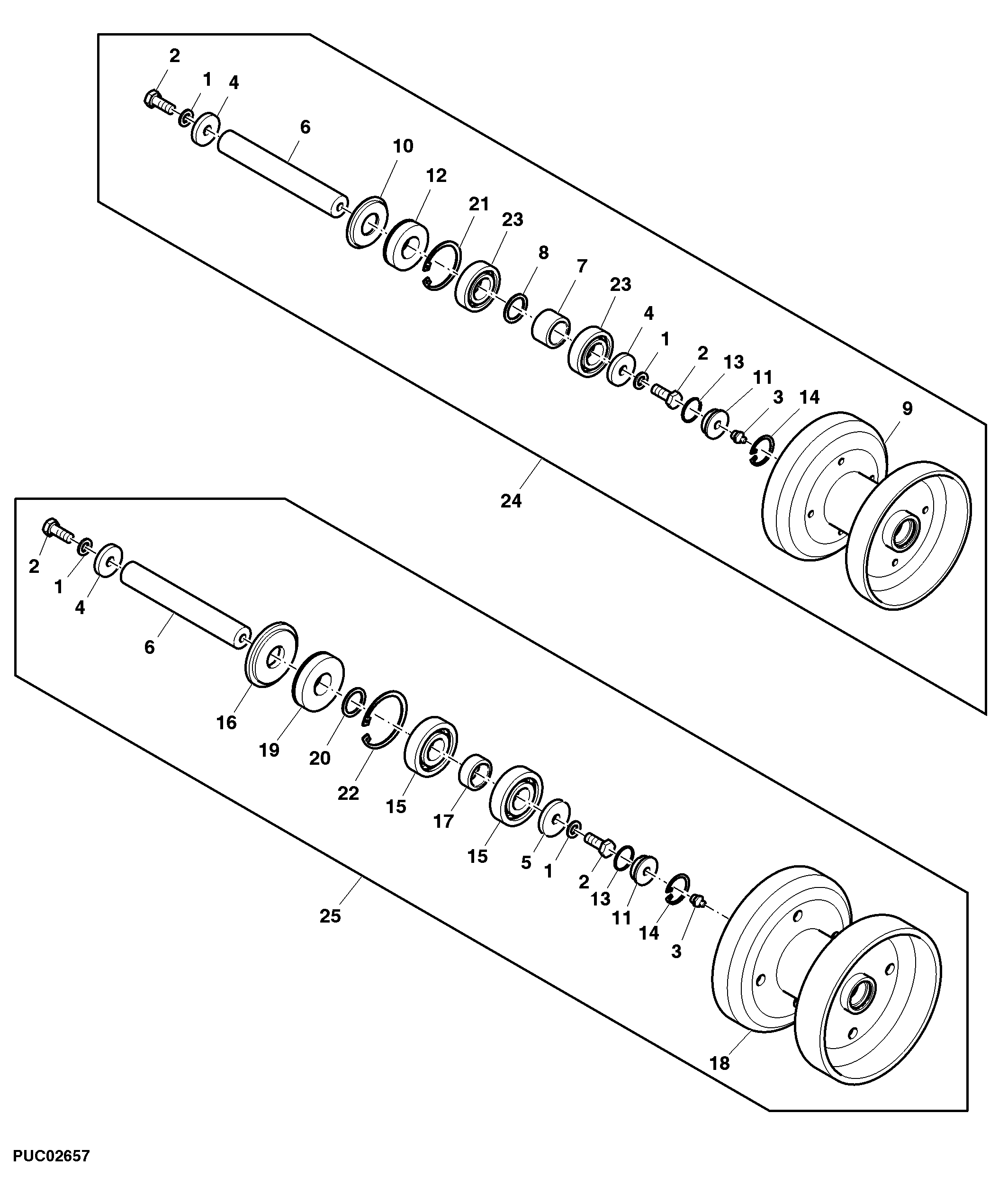 Drive Train Wheel Assembly, XinChai 498BT Engine Version