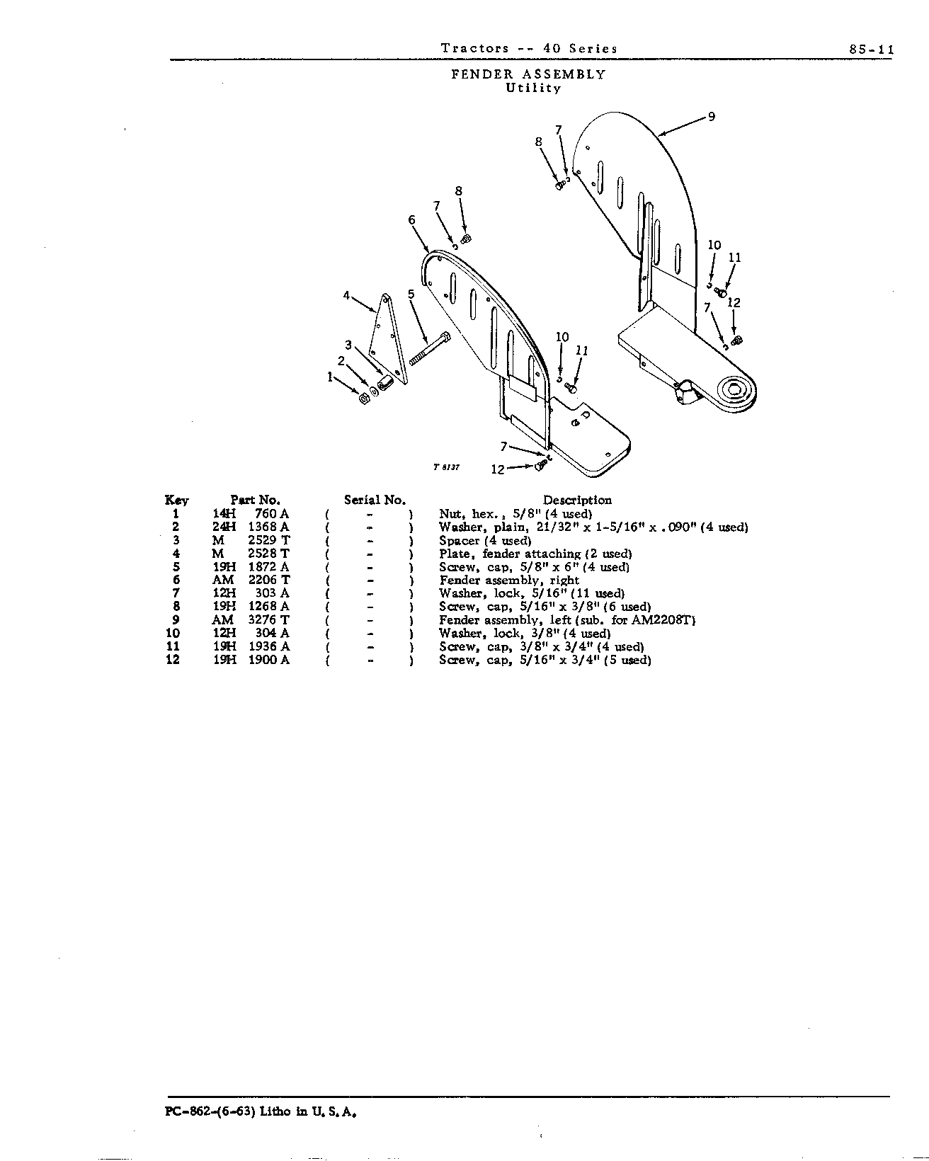 Fender assembly (U)