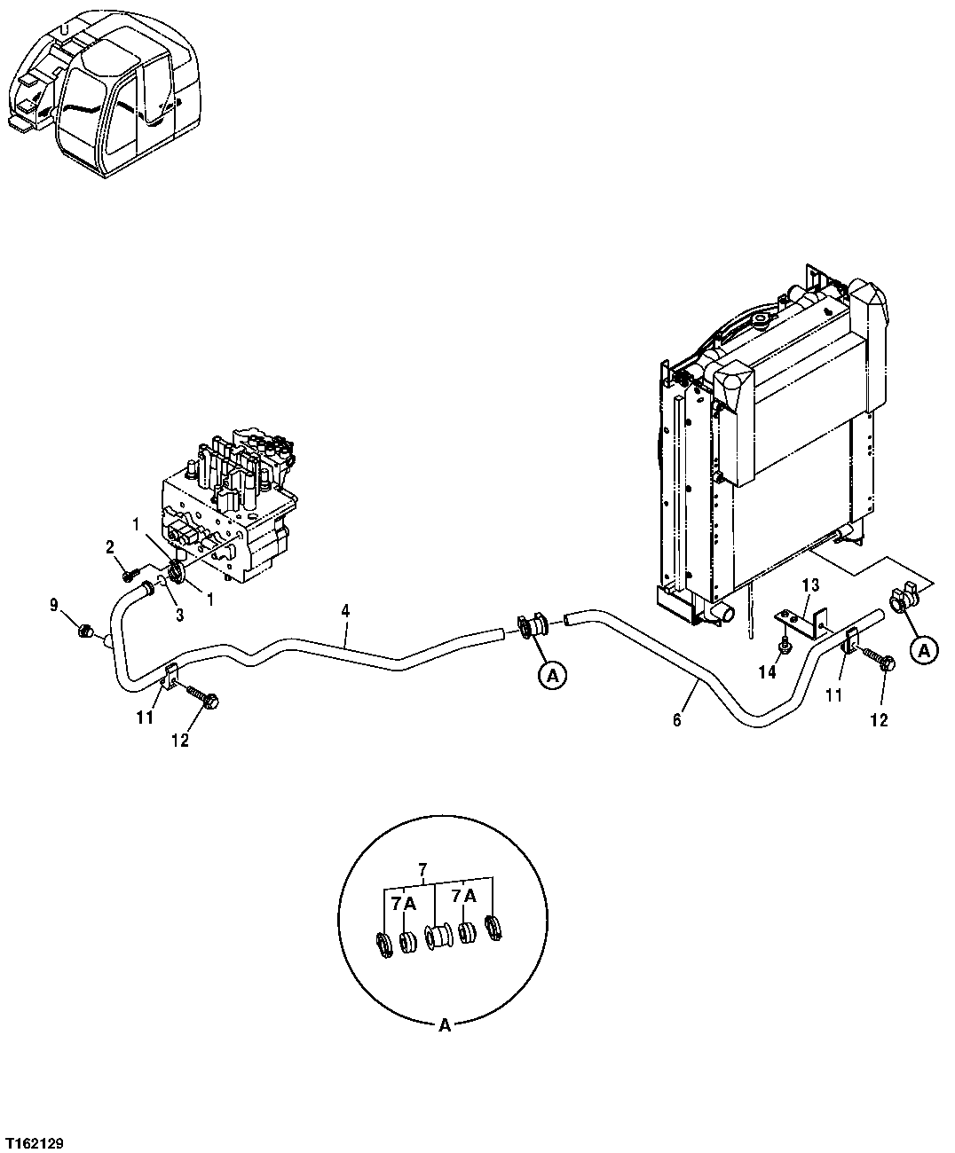 RETURN LINES (CONTROL VALVE TO HEAT EXCHANGER)