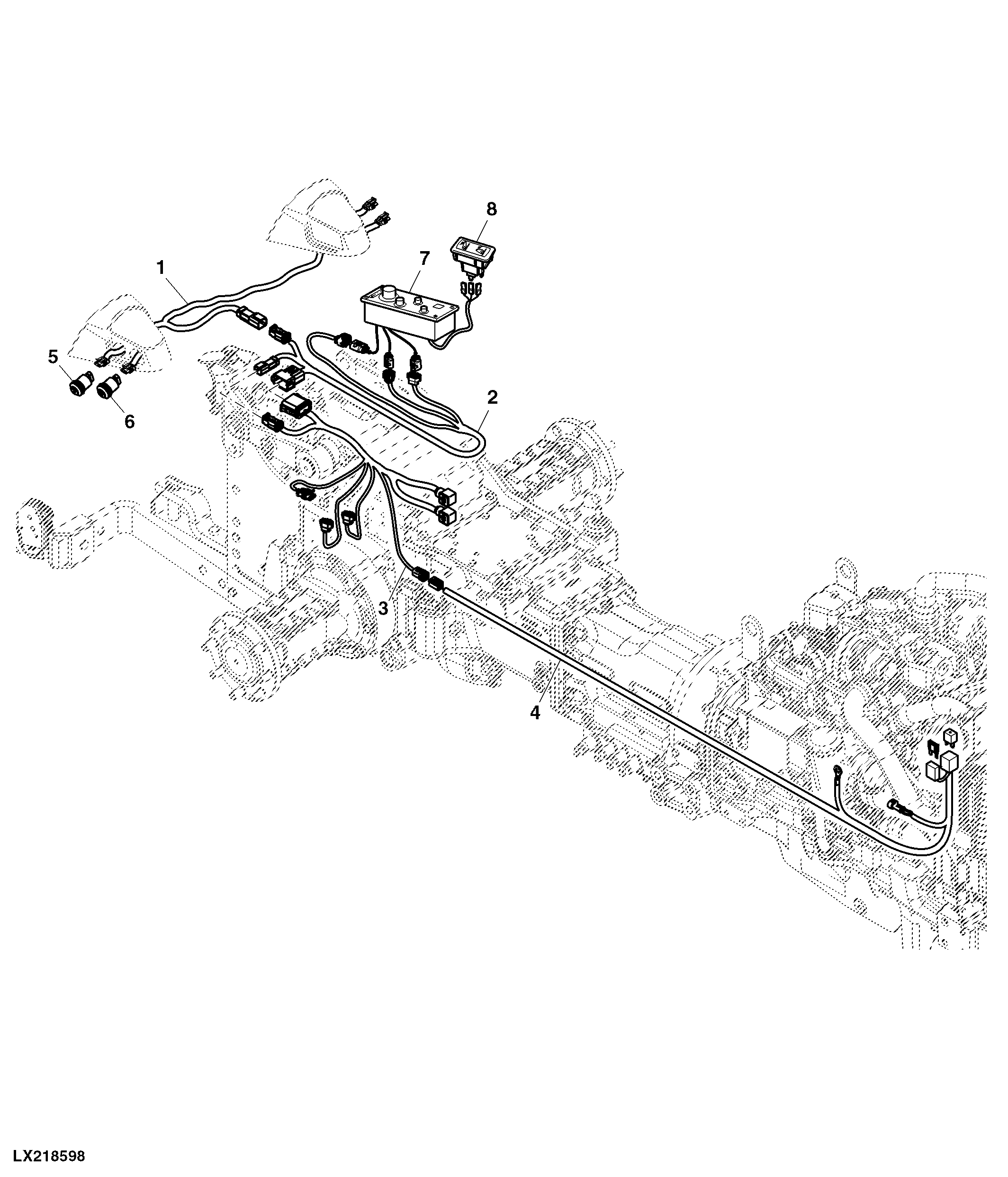 Wiring Harness, Electro-Hydraulic Control Blocks