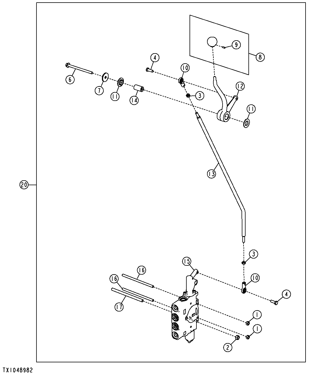 Left 7 Function Control Valve Kit (Auxiliary Without Float)