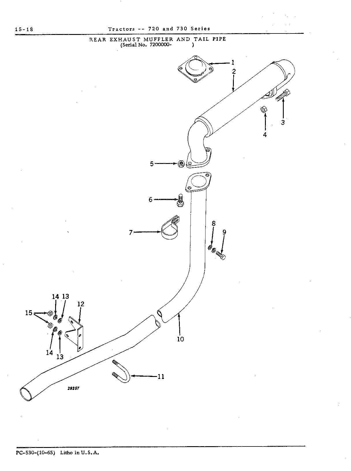 Muffler and tail pipe