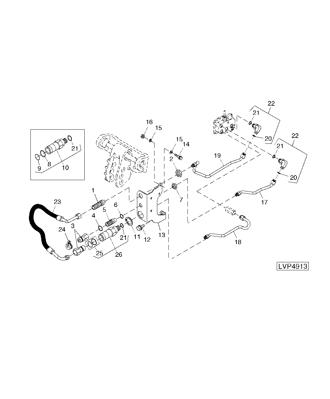 POWER BEYOND QUICK COUPLER KIT (WITHOUT SCV)