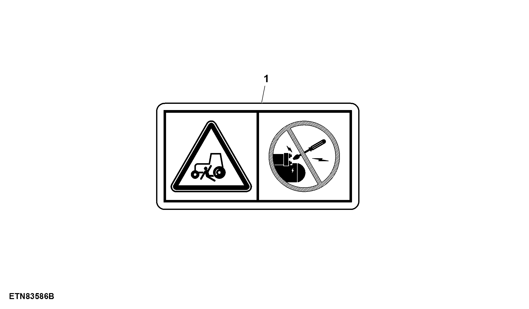 Starter Bypass Warning Decal