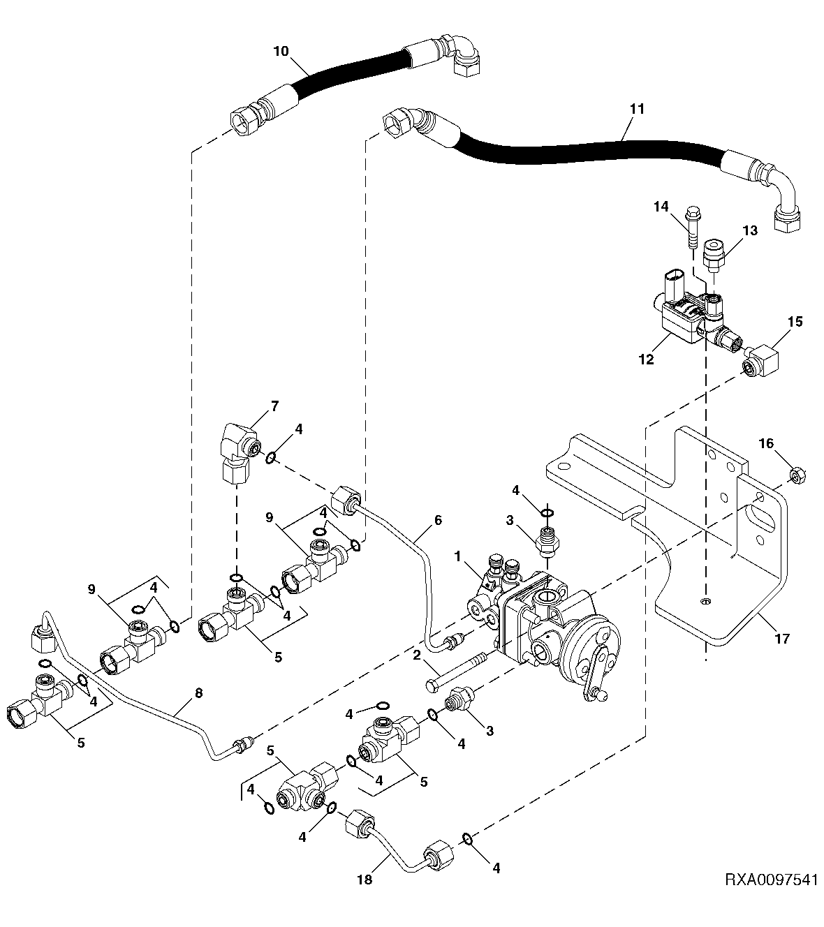 Trailer Air Brake Control Valve, For North America (011270 - )
