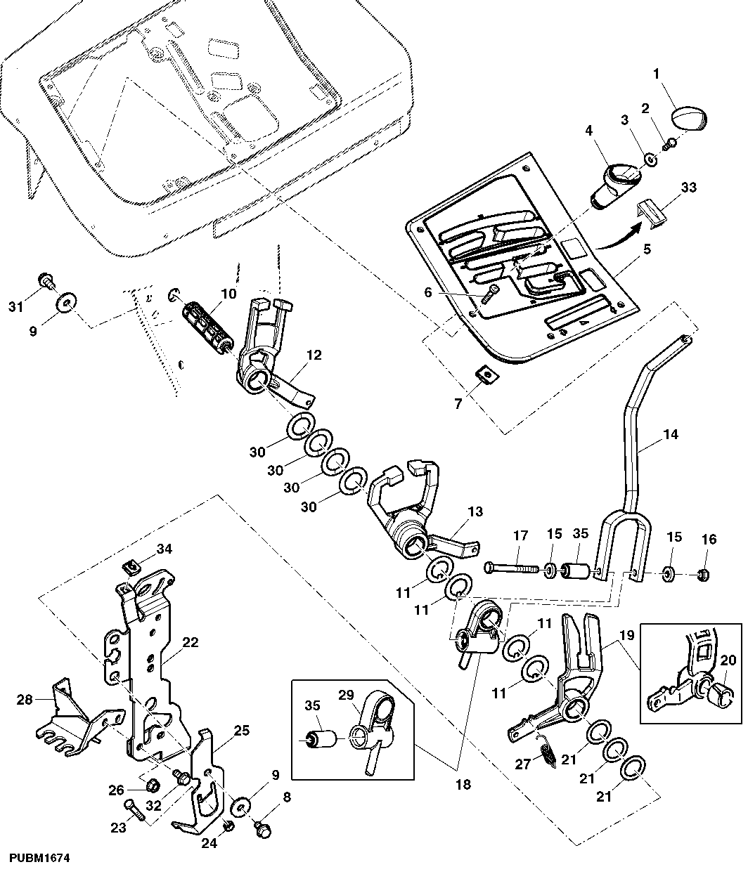GEAR SHIFT COMPONENTS WITH 12-SPEED TRANSMISSION (SYNCROPLUS)