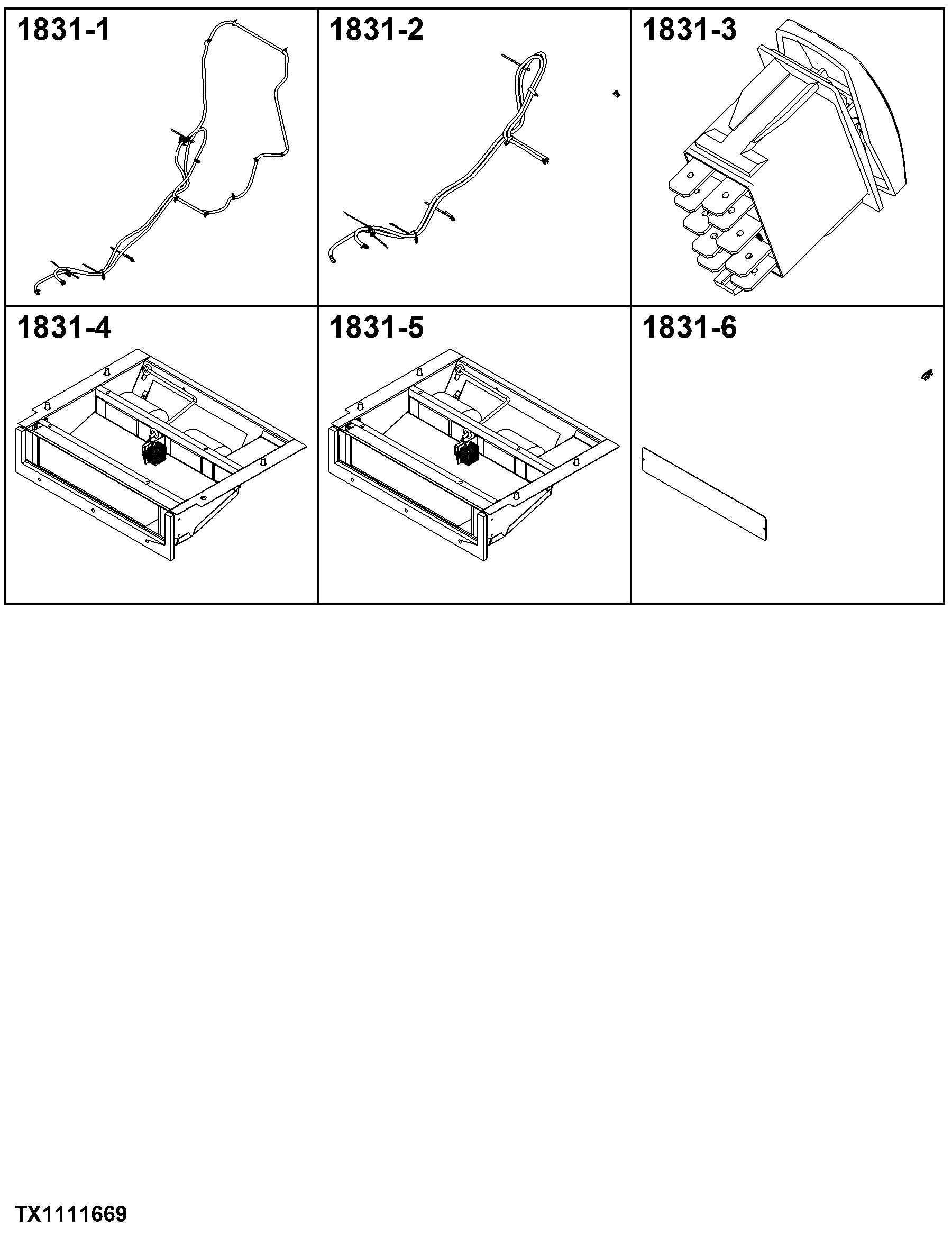 1831 Heater, Hoses & Controls