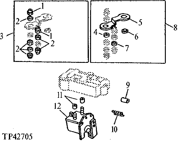 FUEL INJECTION PUMP ELECTRIC SHUT-OFF KIT ( - 713822)