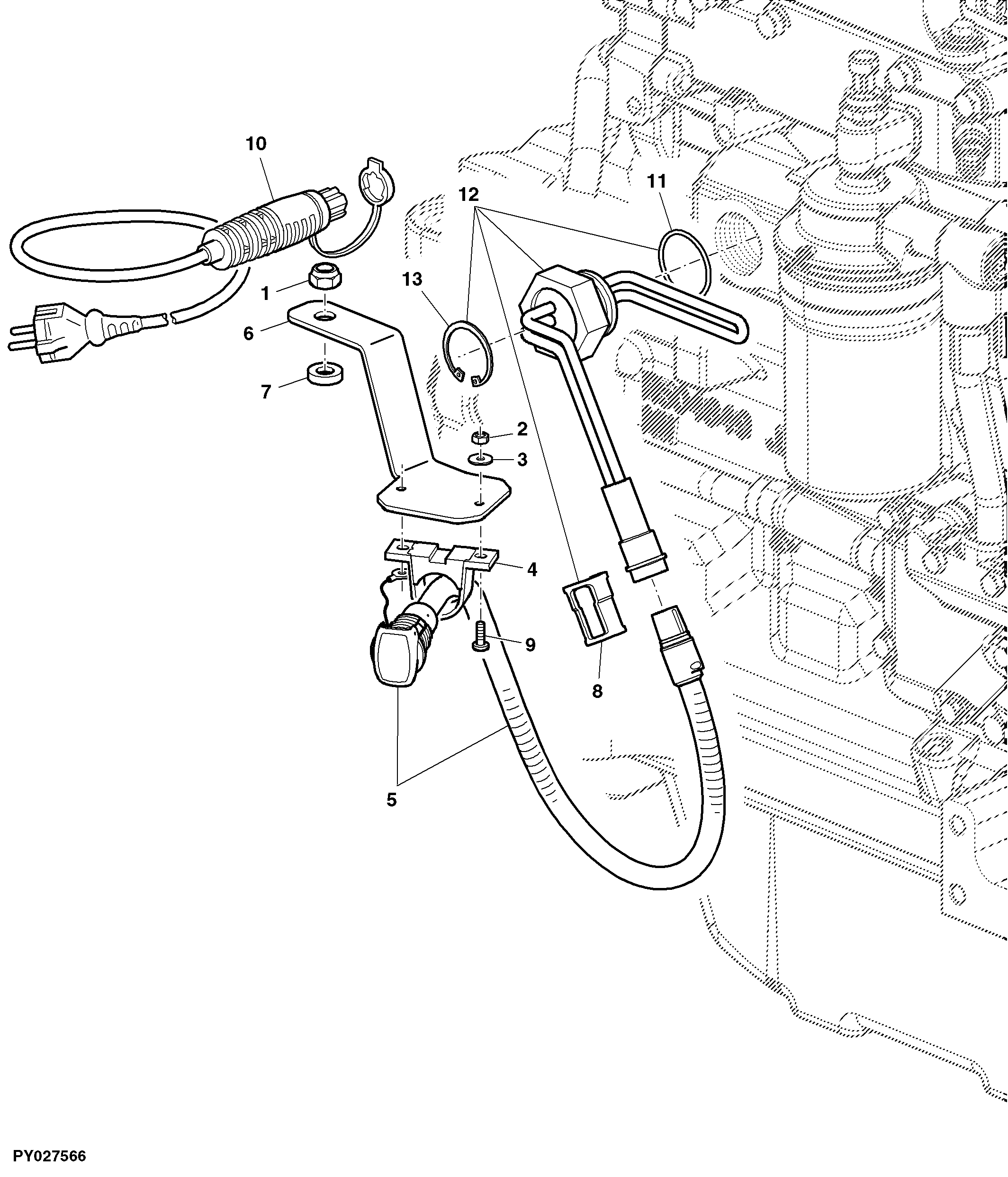 Engine Coolant Pre-Heater (Without Cold-Start Kit)