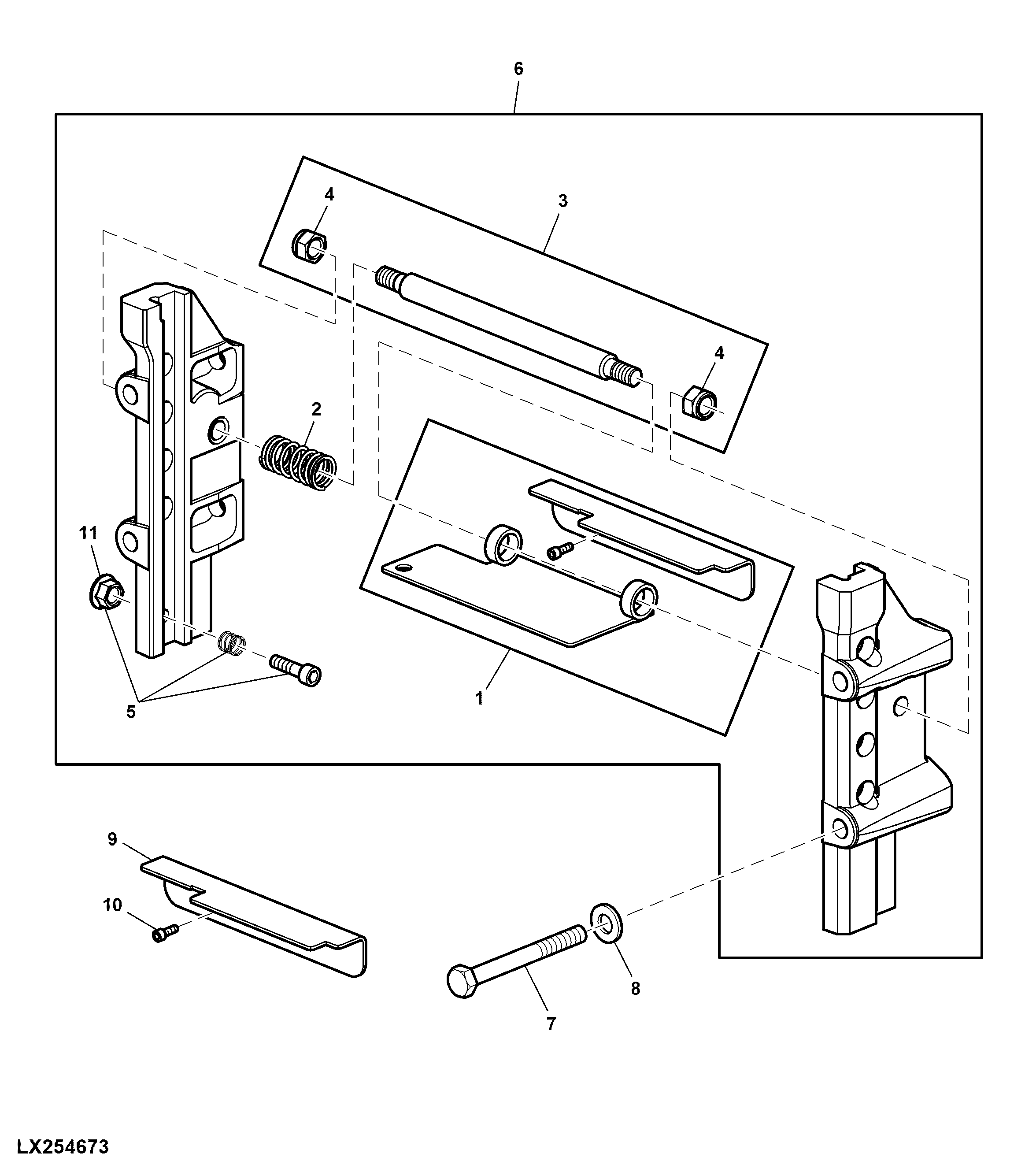 BRACKET, TRAILER HITCH HEIGHT ADJUSTABLE - 4 POSITION
