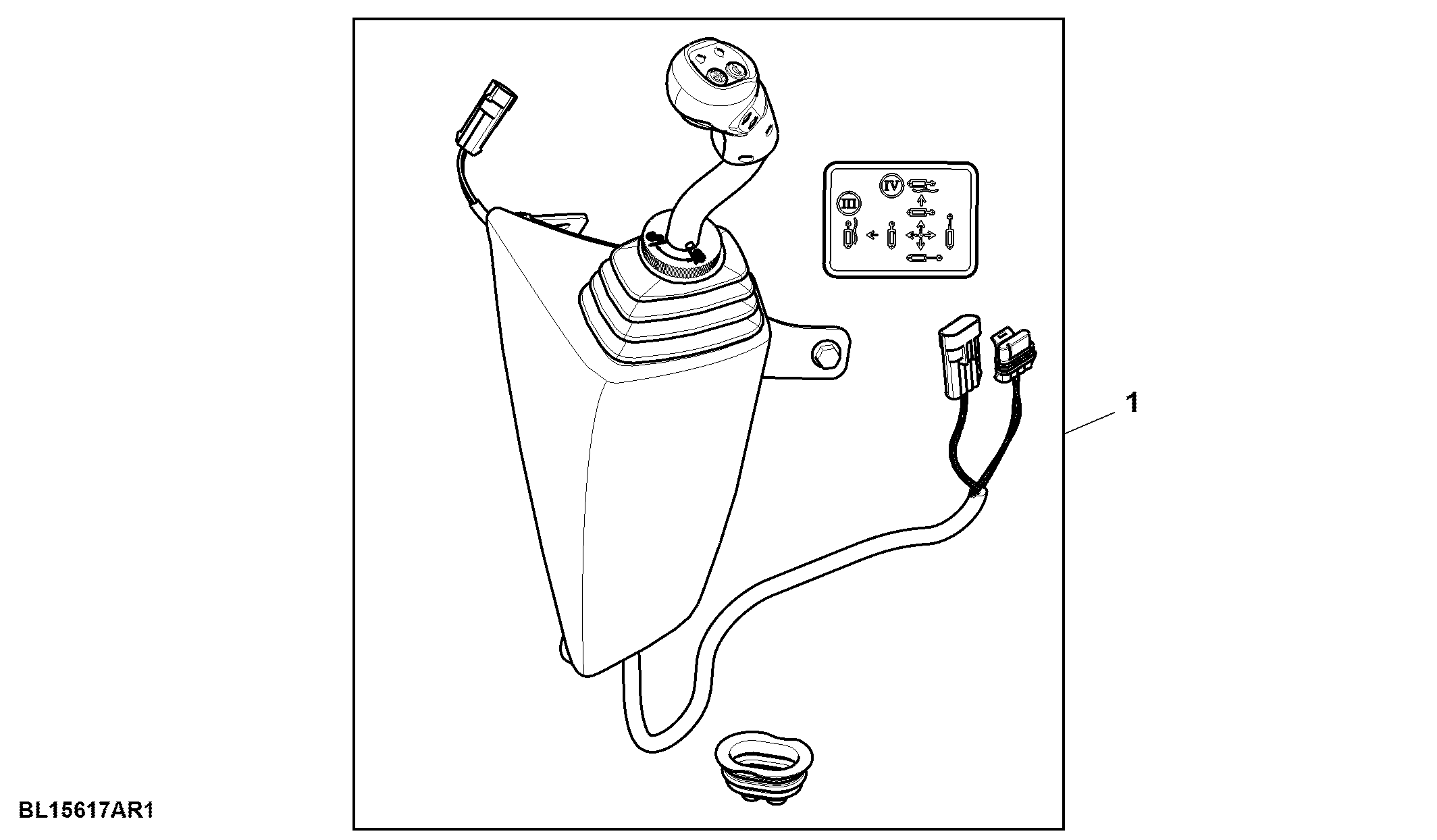 Attachment, Multi-Function Lever, SCV, W/ 2-Functions, W/ Gear Shift Switches