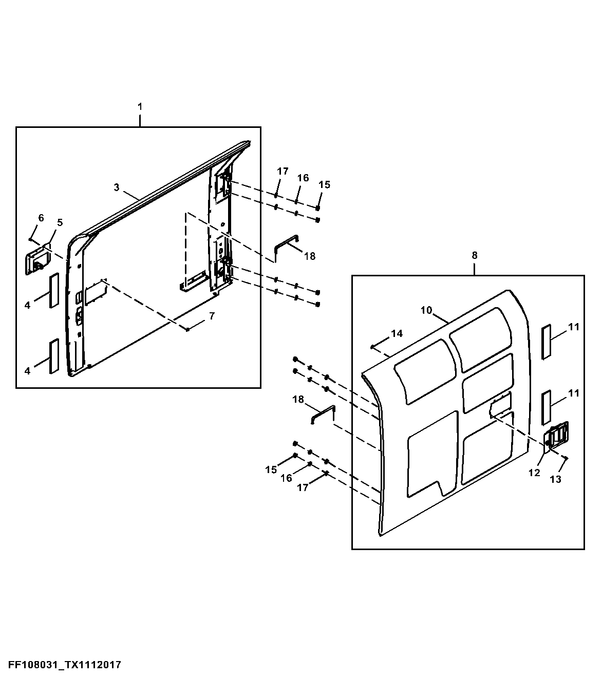 Cooling Package and Hydraulic Pump Compartment Doors