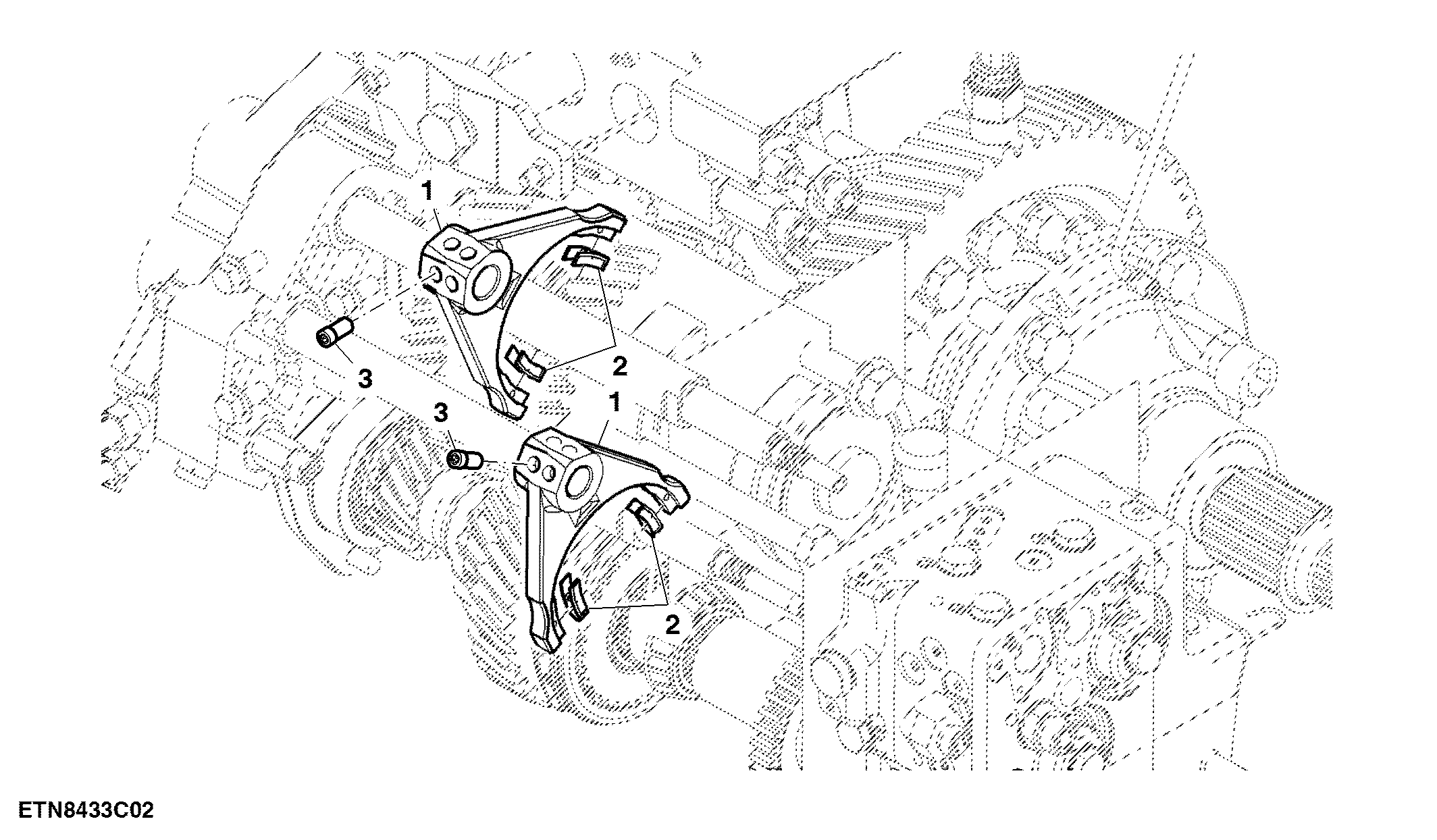 Transmission Shifter Forks, 20 km/h (12 mph)