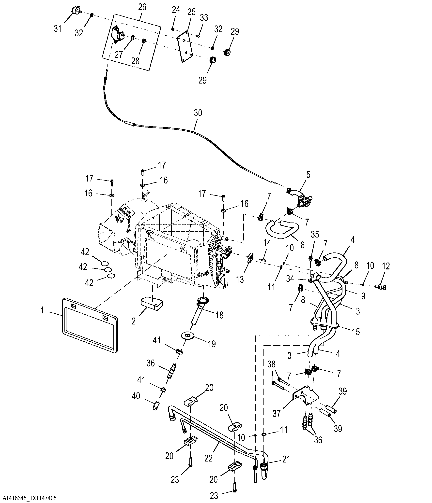 HVAC Module Lines and Control Cable ( - 681289)