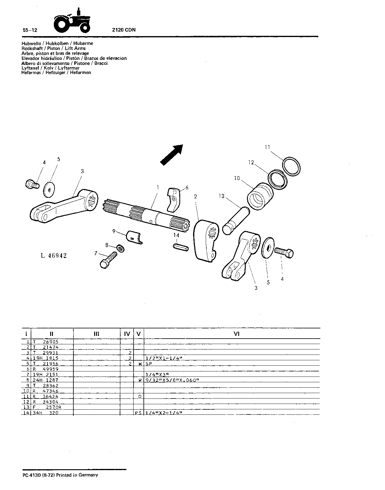 Rockshaft / Piston / Lift Arms