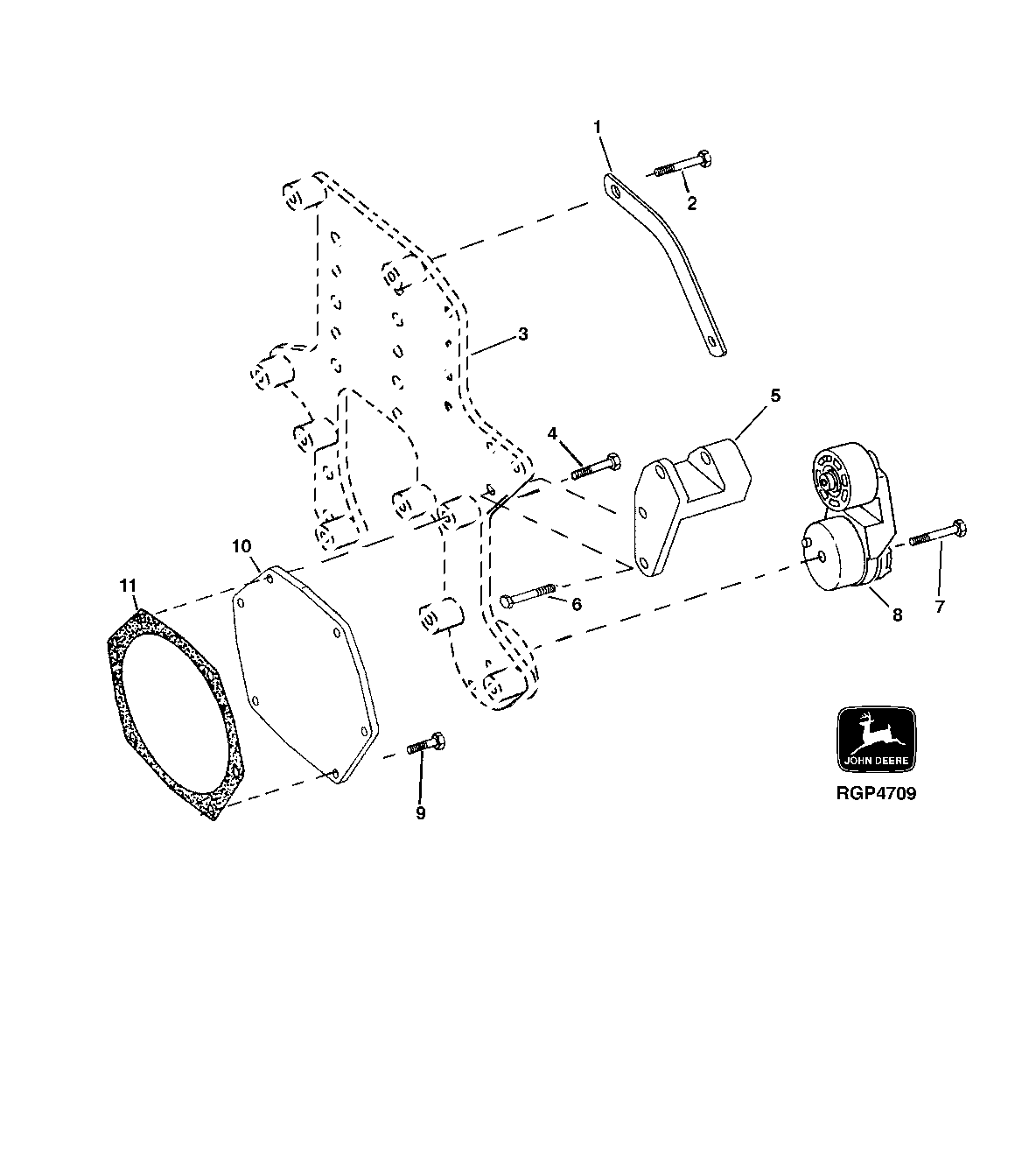 Alternator Mounting Brackets and Adjusting Strap (6081)