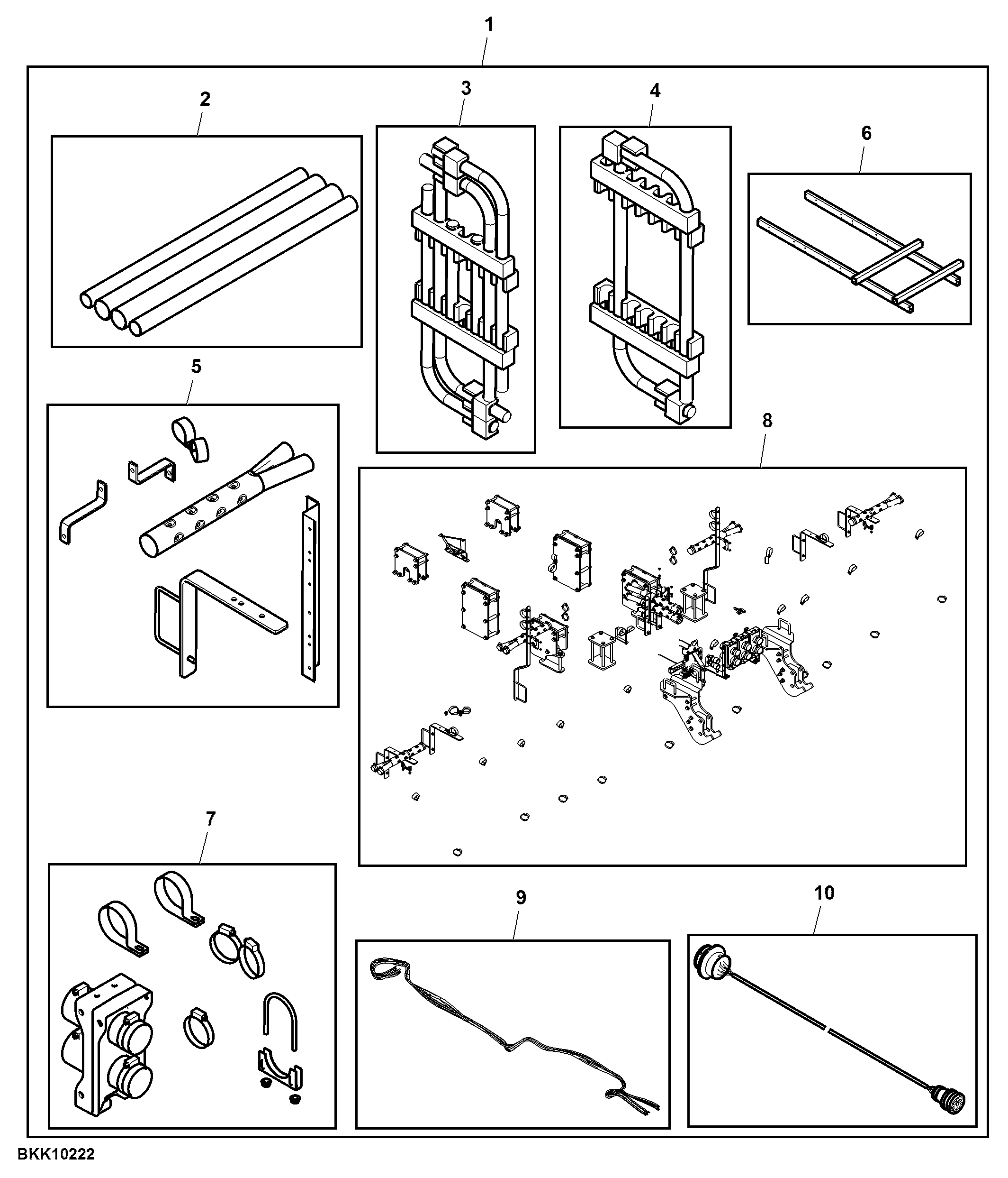 Attachment, Air Distribution Package, 16 Row, Tow-Behind Cart