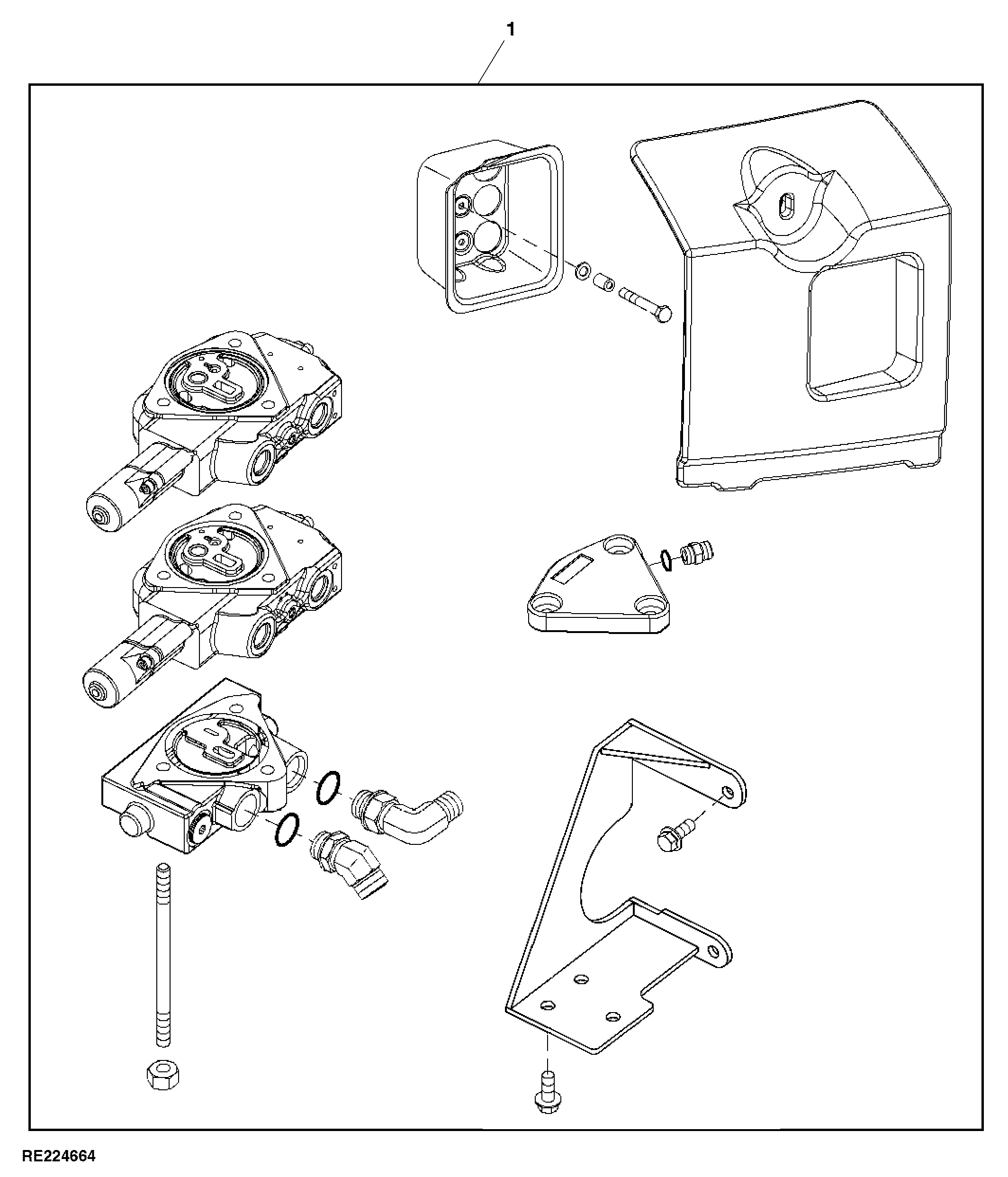 Mechanical Control Valve, 2 Function, Attachment